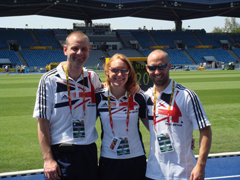 Med Team Chris Tomlinson, Vikki Annis, Olli Finlay